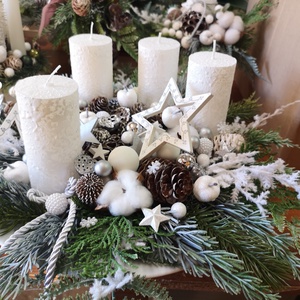  asztaldísz - karácsony - adventi díszek - adventi asztaldísz - Meska.hu