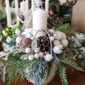  asztaldísz - karácsony - adventi díszek - adventi asztaldísz - Meska.hu