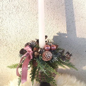  asztaldísz, Karácsony, Adventi díszek, Adventi asztaldísz, Virágkötés, MESKA