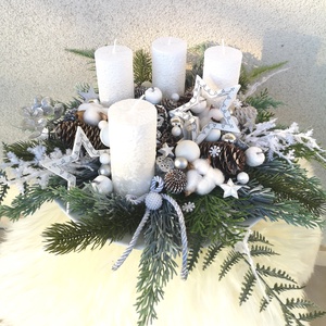  asztaldísz - karácsony - adventi díszek - adventi asztaldísz - Meska.hu