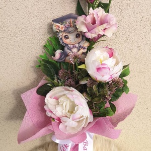 Ballagási csokor, Otthon & Életmód, Virágdekoráció, Virágok, Virágcsokor, Virágkötés, MESKA