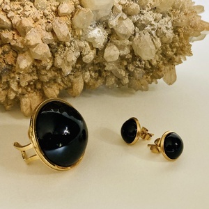 Fekete és arany szett, Ékszer, Ékszerszett, Ékszerkészítés, MESKA