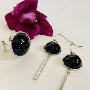 Fekete és ezüst , Ékszer, Ékszerszett, Ékszerkészítés, MESKA