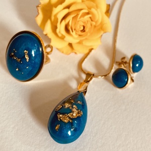 Kékarany hármas szett, Ékszer, Ékszerszett, Ékszerkészítés, MESKA