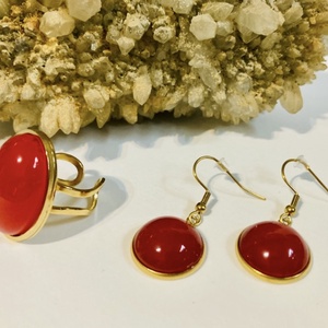 Cuki piros szett, Ékszer, Ékszerszett, Ékszerkészítés, MESKA