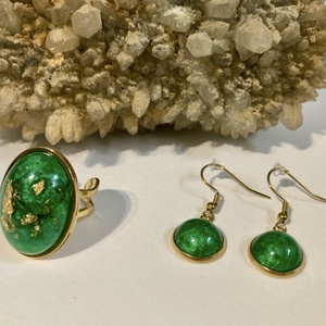 Zöldarany szett, Ékszer, Ékszerszett, Ékszerkészítés, MESKA