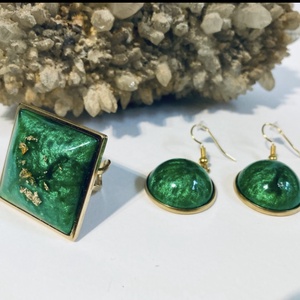 Zöldarany szett, Ékszer, Ékszerszett, Ékszerkészítés, MESKA