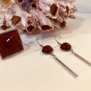 Piros szett, Ékszer, Ékszerszett, Ékszerkészítés, MESKA