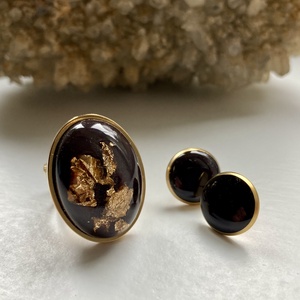 Kávé és arany szett, Ékszer, Ékszerszett, Ékszerkészítés, MESKA