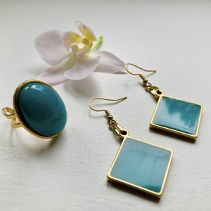 Türkiz és arany - Meska.hu