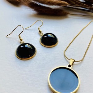 Sötétbarna arany szett, Ékszer, Ékszerszett, Ékszerkészítés, MESKA