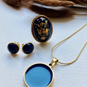 Sötétkék arannyal - Meska.hu