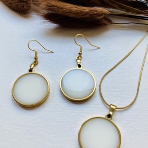 Fehér és arany szett - Meska.hu