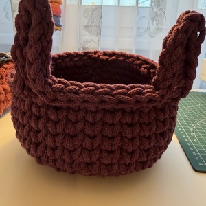 Horgolt kosár, Otthon & Életmód, Tárolás & Rendszerezés, Tárolókosár, Horgolás, MESKA