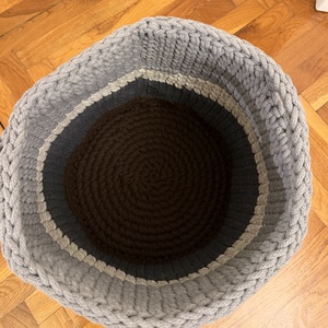 Nagyméretű horgolt tároló - otthon & életmód - tárolás & rendszerezés - tárolókosár - Meska.hu