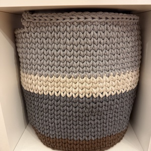 Nagyméretű horgolt tároló - otthon & életmód - tárolás & rendszerezés - tárolókosár - Meska.hu