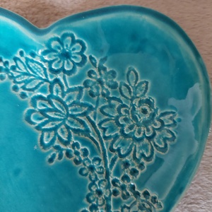 Szív alakú kínáló - otthon & életmód - konyhafelszerelés, tálalás - tálalás - kínálótál - Meska.hu