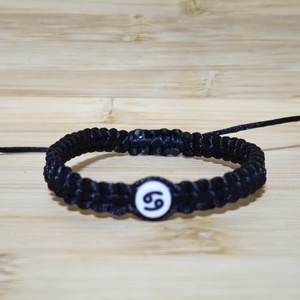 Rák  Horoszkópos Makramé Karkötő, Ékszer, Karkötő, Fonott karkötő, Csomózás, Fonás (csuhé, gyékény, stb.), MESKA