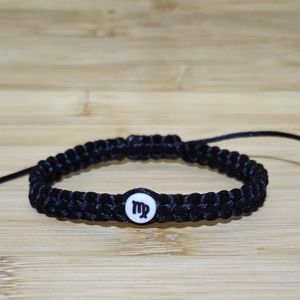 Szűz  Horoszkópos Makramé Karkötő, Ékszer, Karkötő, Fonott karkötő, Csomózás, Fonás (csuhé, gyékény, stb.), MESKA