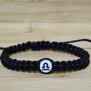 Mérleg � Horoszkópos Makramé Karkötő, Ékszer, Karkötő, Fonott karkötő, Csomózás, Fonás (csuhé, gyékény, stb.), MESKA