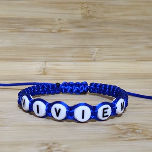 Egyedi névre szóló makramé karkötő  személyre szabott ajándék - ékszer - karkötő - névre szóló karkötő - Meska.hu