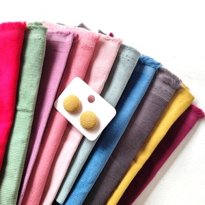 Kordbársony textilfülbevaló választható színben 2. paletta, Ékszer, Fülbevaló, Pötty fülbevaló, Ékszerkészítés, MESKA