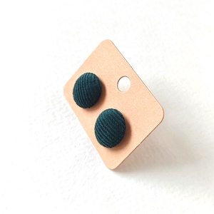 Kordbársony textilfülbevaló választható színben 1. paletta, Ékszer, Fülbevaló, Pötty fülbevaló, Ékszerkészítés, MESKA