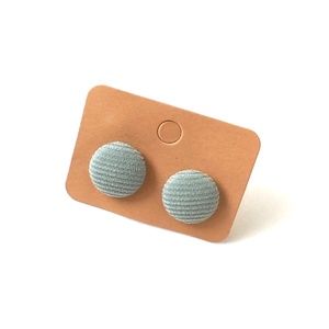 Kordbársony textilfülbevaló választható színben 2. paletta, Ékszer, Fülbevaló, Pötty fülbevaló, Ékszerkészítés, MESKA