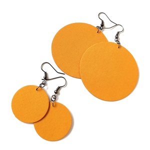 ŐSZ - Egyszínű textilfülbevaló választható színben és méretben - ősz paletta - ékszer - fülbevaló - lógó fülbevaló - Meska.hu