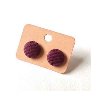 Kordbársony textilfülbevaló választható színben 1. paletta, Ékszer, Fülbevaló, Pötty fülbevaló, Ékszerkészítés, MESKA
