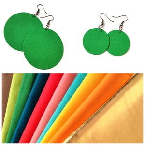 TAVASZ - Egyszínű textilfülbevaló választható színben és méretben - tavasz paletta, Ékszer, Fülbevaló, Lógó fülbevaló, Ékszerkészítés, MESKA