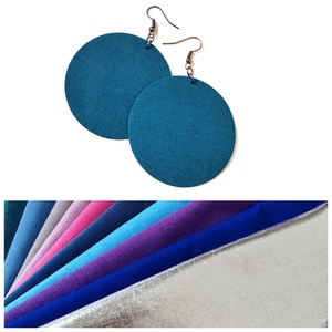 NYÁR - Egyszínű textilfülbevaló választható színben és méretben- nyár paletta, Ékszer, Fülbevaló, Lógó fülbevaló, Ékszerkészítés, MESKA