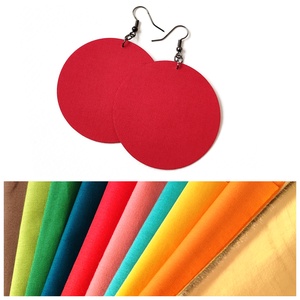 TAVASZ - Egyszínű textilfülbevaló választható színben és méretben - tavasz paletta, Ékszer, Fülbevaló, Lógó fülbevaló, Ékszerkészítés, MESKA