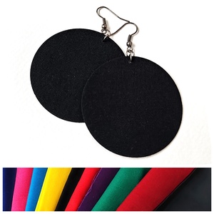 TÉL - Egyszínű textilfülbevaló választható színben és méretben- tél paletta, Ékszer, Fülbevaló, Lógó fülbevaló, Ékszerkészítés, MESKA