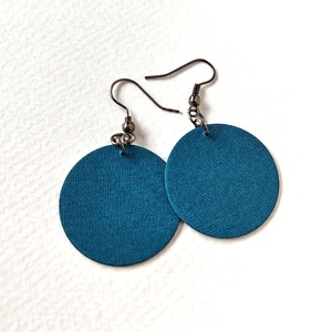 NYÁR - Egyszínű textilfülbevaló választható színben és méretben- nyár paletta - ékszer - fülbevaló - lógó fülbevaló - Meska.hu