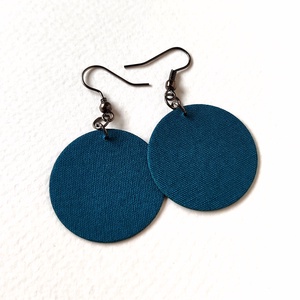NYÁR - Egyszínű textilfülbevaló választható színben és méretben- nyár paletta - ékszer - fülbevaló - lógó fülbevaló - Meska.hu