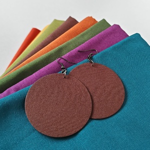 ŐSZ - Egyszínű textilfülbevaló választható színben és méretben - ősz paletta - ékszer - fülbevaló - lógó fülbevaló - Meska.hu