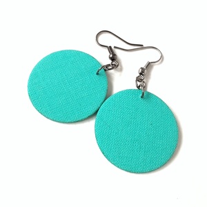 TAVASZ - Egyszínű textilfülbevaló választható színben és méretben - tavasz paletta - ékszer - fülbevaló - lógó fülbevaló - Meska.hu