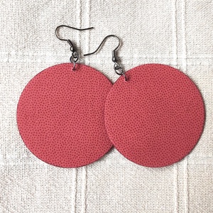 Pasztell rózsaszín apró pöttyös textilfülbevaló, Ékszer, Fülbevaló, Lógó fülbevaló, Ékszerkészítés, MESKA