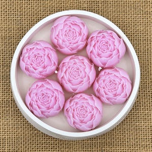 Szójaviasz gyertya 2 kanóccal bazsarózsával - otthon & életmód - gyertya, illat, aroma - gyertya - Meska.hu