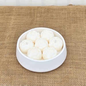 Szójaviasz gyertya 2 kanóccal bazsarózsával - otthon & életmód - gyertya, illat, aroma - gyertya - Meska.hu