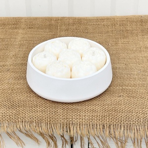 Szójaviasz gyertya 2 kanóccal bazsarózsával - otthon & életmód - gyertya, illat, aroma - gyertya - Meska.hu