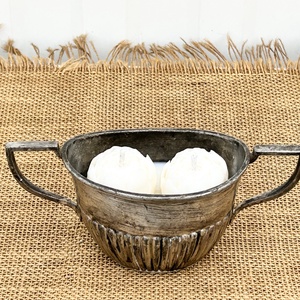 Szójaviasz gyertya 2 kanóccal ón edénybe öntve - otthon & életmód - gyertya, illat, aroma - gyertya - Meska.hu