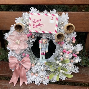 Diótörős pasztell Adventi kopogtató - Meska.hu