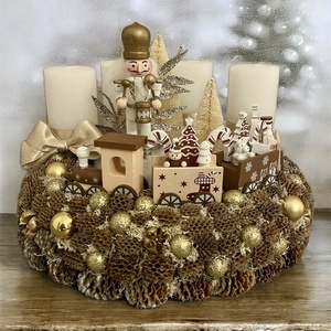 Diótörős Adventi koszorú - Meska.hu