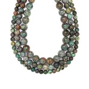 Türkiz fazettált golyó AB 6mm ékszerkészítő alapanyag (füzér), Kellékek & szerszámok, Ásvány alapanyag, Ásványfüzér, , MESKA