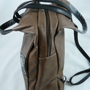 Vera Pelle replika. Masszív műbőr hátitáska, kézzel festett, egyedi mintával! - táska & tok - hátizsák - kishátizsák - Meska.hu