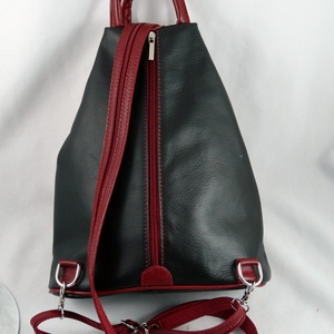 Vera Pelle valódi bőr hátitáska, kézzel festett, egyedi mintával! - táska & tok - hátizsák - kishátizsák - Meska.hu