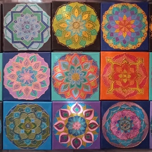 Mandala 20x20cm - otthon & életmód - dekoráció - spiritualitás - mandala - Meska.hu