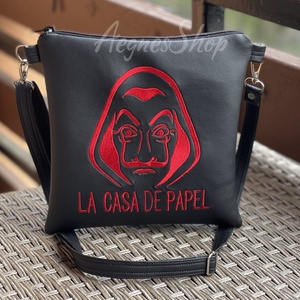 Money Heist - táska & tok - kézitáska & válltáska - vállon átvethető táska - Meska.hu
